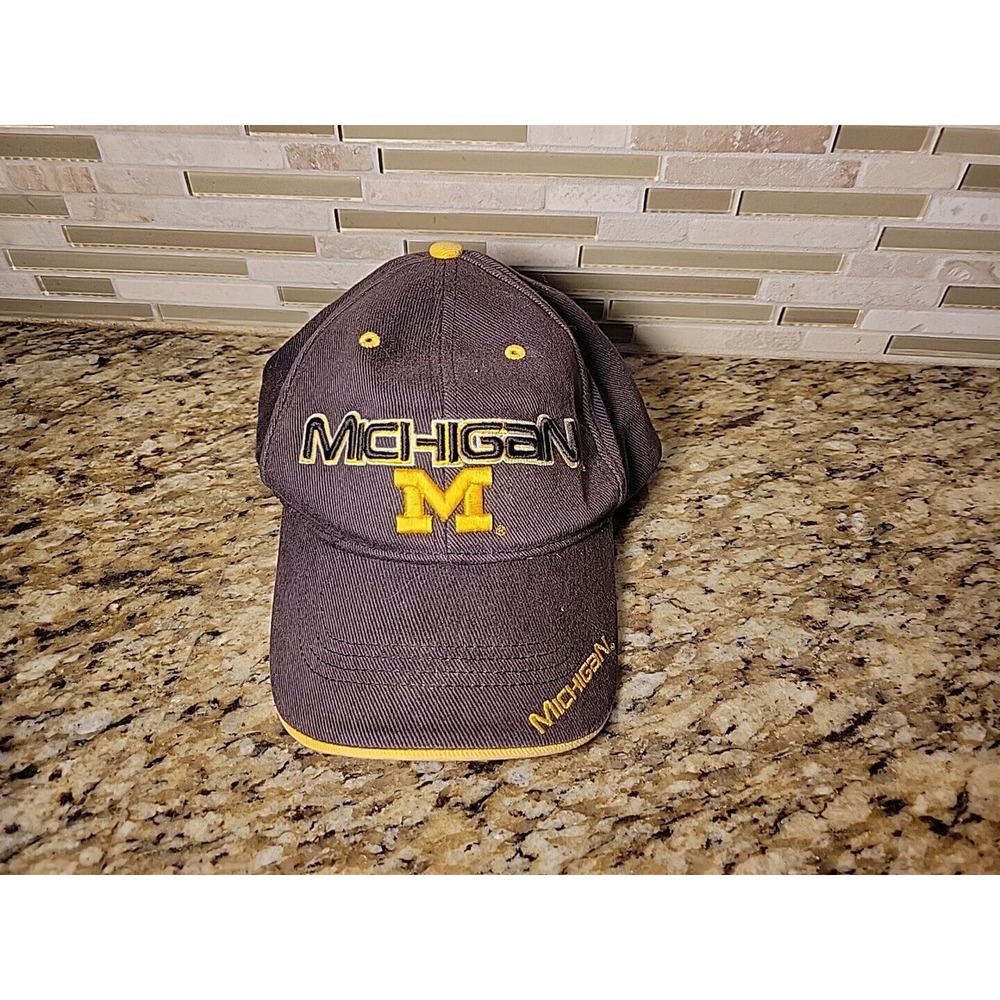 Michigan Wolverines Hat Cap Vintage Strapback NCAA Football College Twins